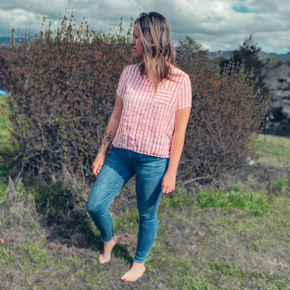 Linen striped shirt